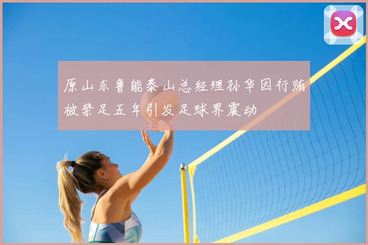 原山东鲁能泰山总经理孙华因行贿被禁足五年引发足球界震动
